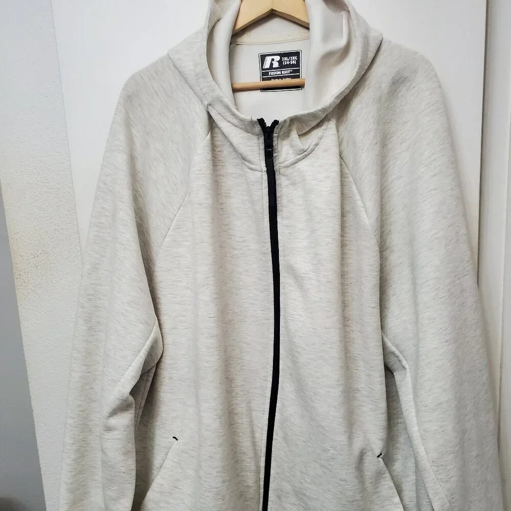 Russell Athletic Big&Tall Fusion Knit Zip Hoodie Men's Size 3XL - Picture 1 of 9